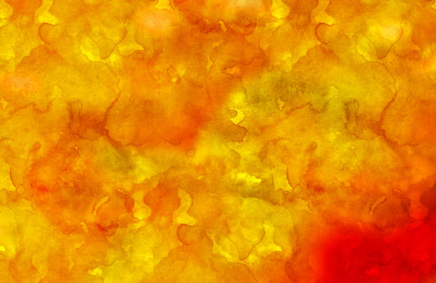 istock Abstract red and yellow watercolor background 1351087784