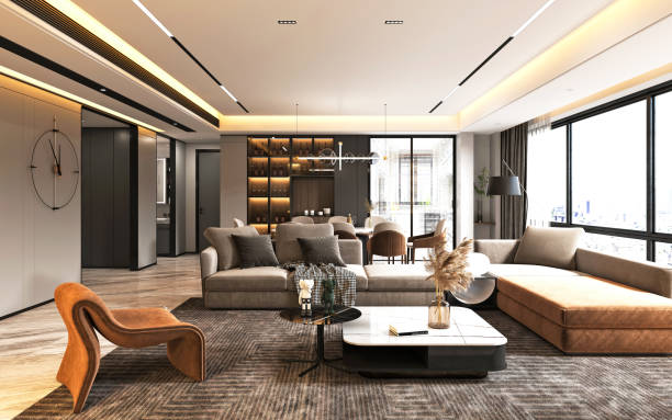 istock 3D Render of Living room 1351087983