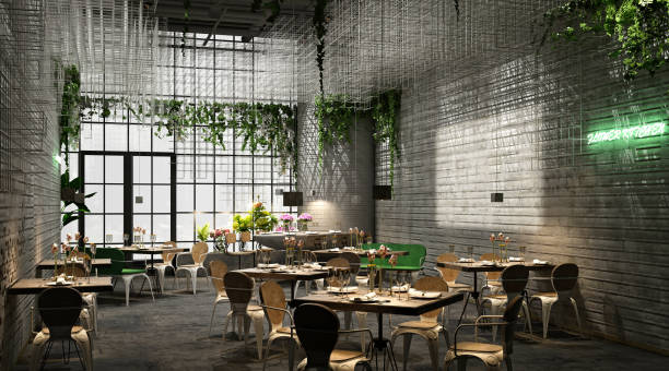 istock 3d render of restaurant bar and cafe interior 1351089163