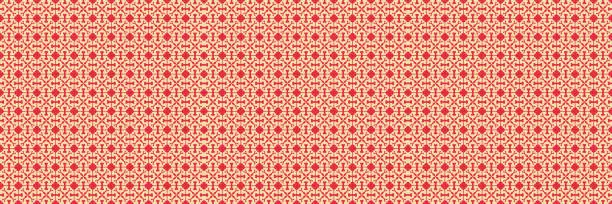 Vector illustration of Background image with decorative pattern on a red background for your design. Seamless background for wallpaper, textures. Vector illustration.