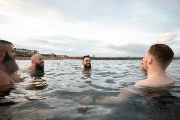 istock Cold Water Therapy in the Sea 1351091955
