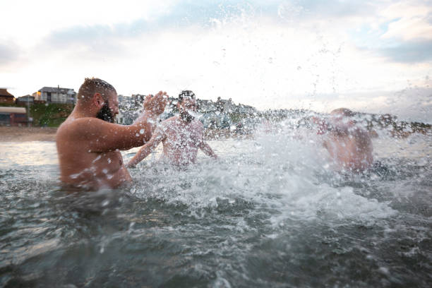 splash fight! - sunderland foto e immagini stock