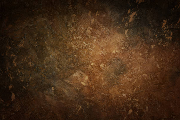 istock Dark brown background. Old grunge background texture Vintage paper.Copy space for text.Vignette 1351093895