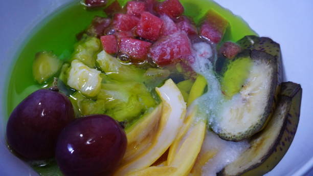 salada - red grape grape fruit sweet food - fotografias e filmes do acervo