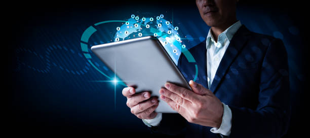 istock A businessman uses a digital tablet with a worldwide network connection, demonstrating technology, innovation, and communication. 1351096542
