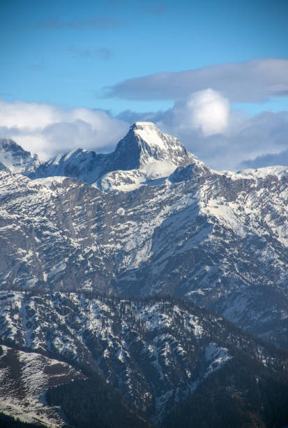 istock Epic mountain view in the Alps 1351100077