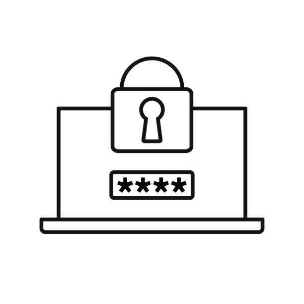 ilustrações de stock, clip art, desenhos animados e ícones de data security concept. data protection and safe work, flat design - file security confidential document