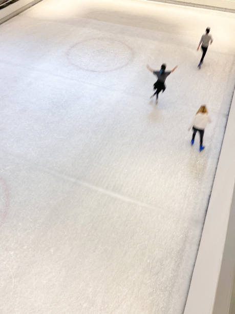 istock Ice skating on the ice rink 1351100811