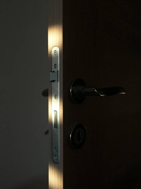 istock Interior door, doorknob and lock 1351109134