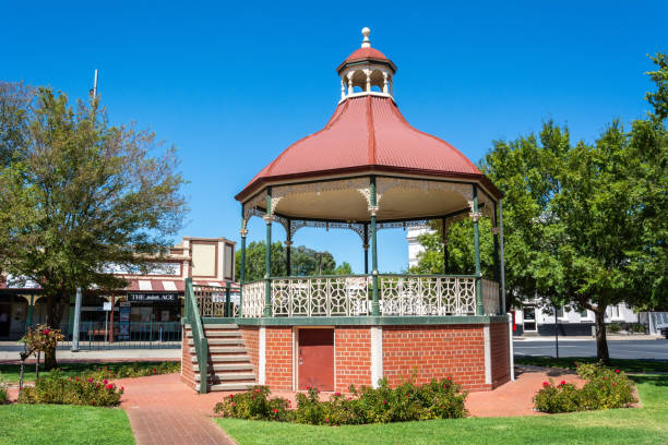 Nhill, Victoria, Australia - March 3, 2017. Rotunda in Nhill, Victoria.