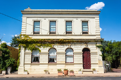 Natimuk, Victoria, Australia - March 2, 2017. Colonial Bank building in Natimuk, VIC. The building dates from 1888.