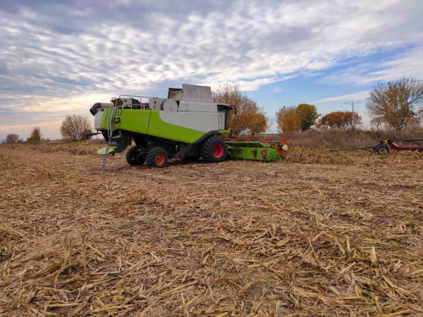 istock Harvest combain machinery. 1351110497