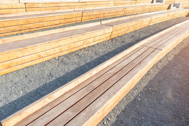 istock amphitheater bench wooden geometric diagonal lines pattern stairs 1351113551