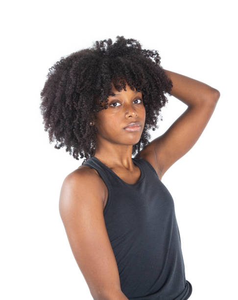 istock Expressive afro american girl in studio 1351114870