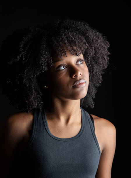 istock Expressive afro american girl in studio 1351114911
