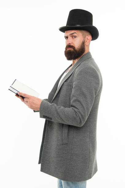 istock Back to school is never late. Hipster read book isolated on white. School teaching. School and education. Literature and poetry. Private teaching. School time. Reading brings knowledge 1351121078