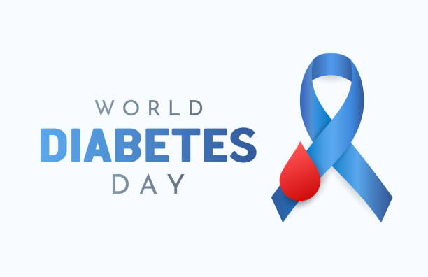 ilustrações de stock, clip art, desenhos animados e ícones de world diabetes day card. vector - diabetes