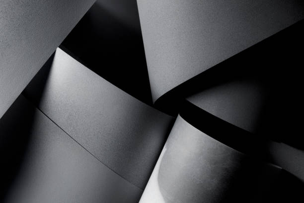 istock Abstract shapes detail, white background 1351125714