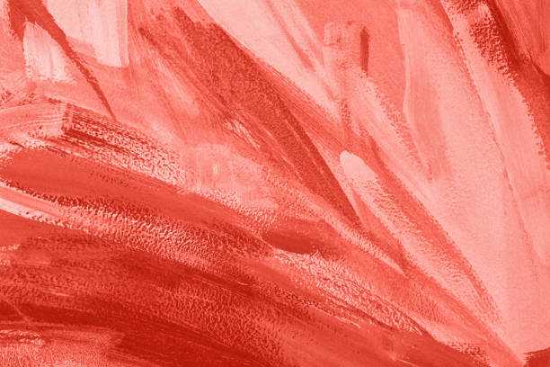 istock red abstract art color painted texture background with brushstrokes 1351127000