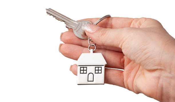 real estate - key real estate key ring house key imagens e fotografias de stock