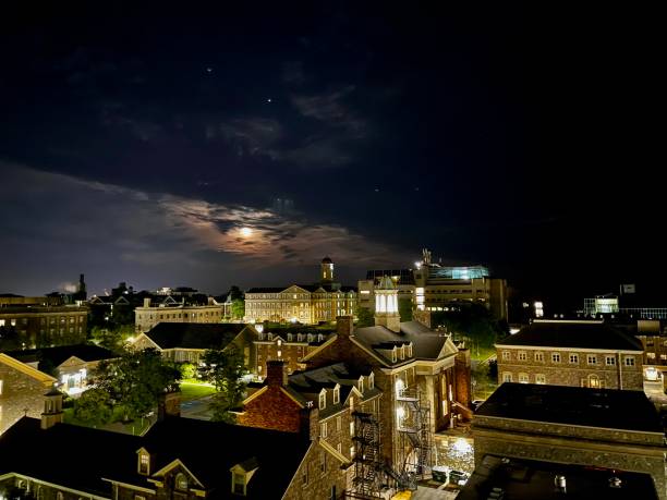 istock Full Moon over University of King's College 1351143244