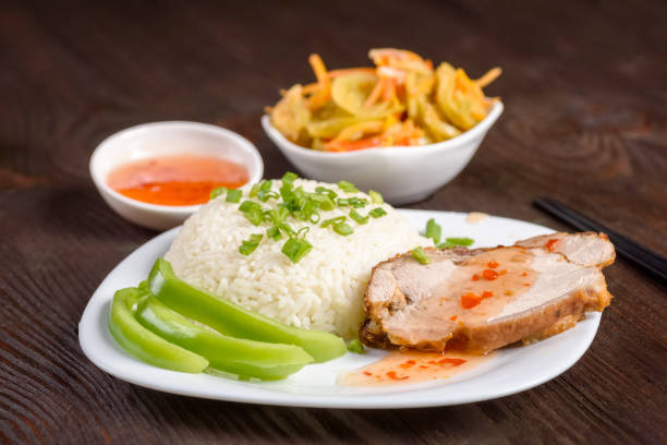 istock rice and pork in sweet and sour sauce 1351147896
