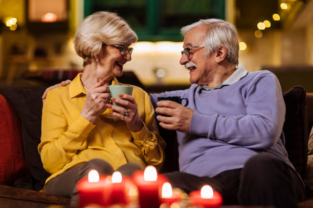 istock Enjoying the Christmas Eve at home 1351148906