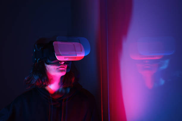 istock Woman wearing VR Glasses s 1351150179