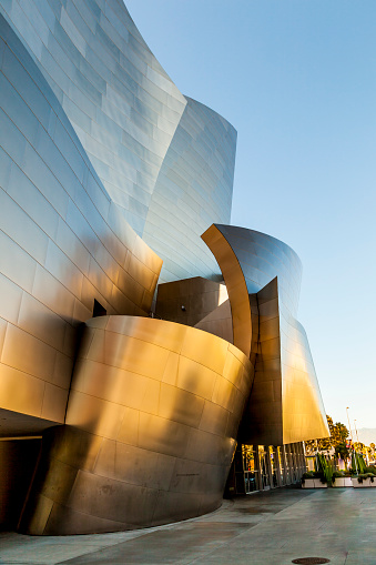 Los Angeles, USA - June 27, 2012: The Walt Disney Concert Hall in LA. The building was designed by Frank Gehry and opened in 2003.