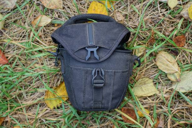 istock one black dirty open bag a wardrobe trunk made of fabric 1351153600