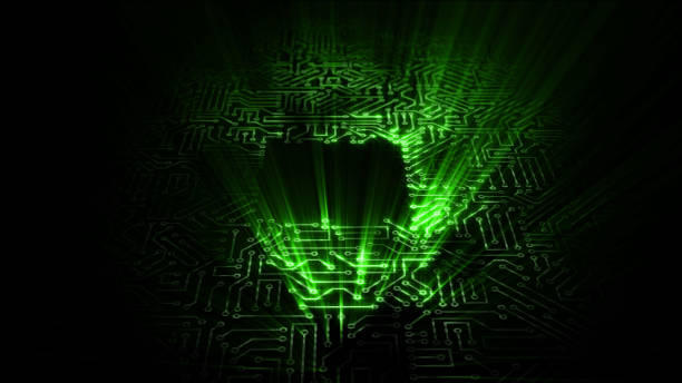 istock 3D rendering of an electrical pulse passing through the circuits of a microcircuit 1351154423