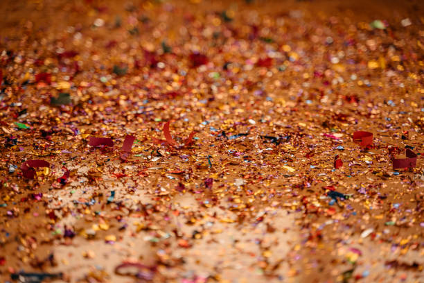 istock Confetti on floor after party 1351159394