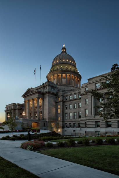 the idaho state capitol building - idaho state capitol imagens e fotografias de stock