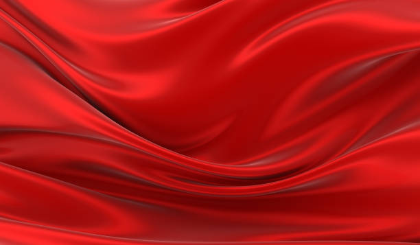 istock Red silk background. Waves of red silk full screen. Abstract elegant background for your project. 1351171173