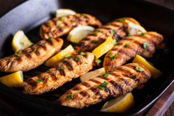 istock Grill Pan Chicken Tenders 1351182169