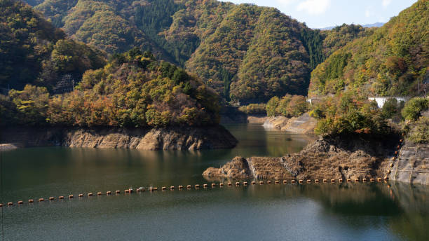 istock Fukashiro Dam in Ohtsuki Yamanashi  Japan 1351188197