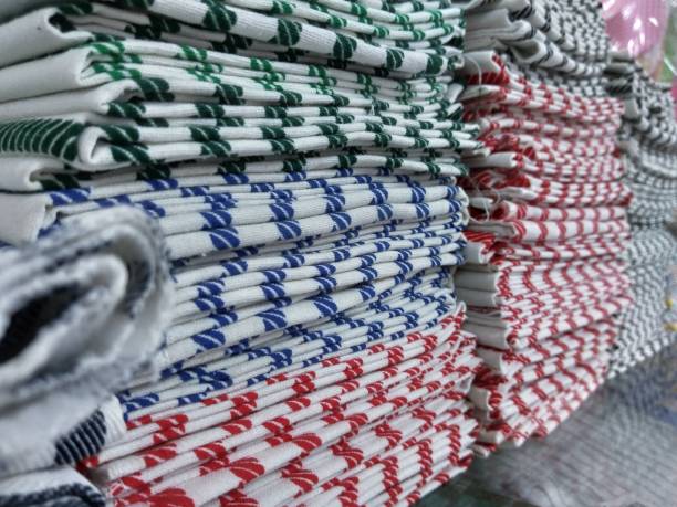 cloth napkins are used to wipe kitchen utensils