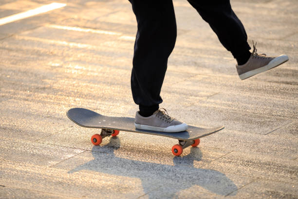 istock Skateboarder skateboarding outdoors in city 1351193831