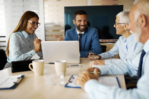 istock Successful business team collaborating in the office 1351194646