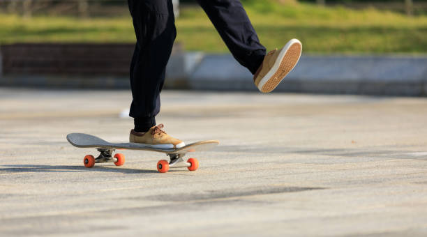istock Skateboarder skateboarding outdoors in city 1351195549
