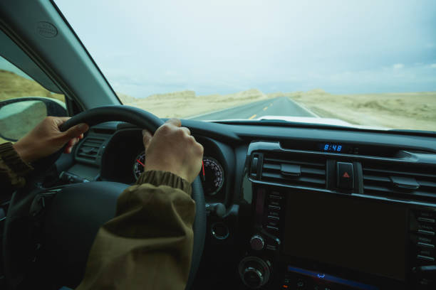 istock Driving off road car in the desert 1351195626