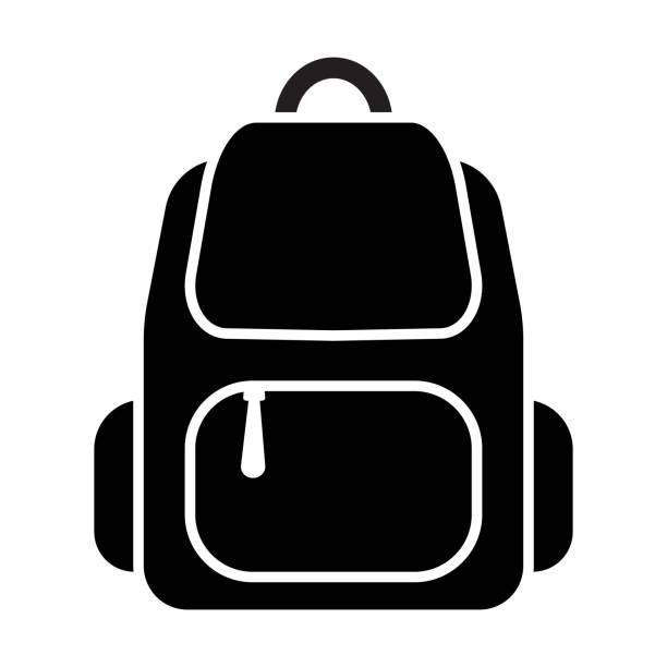 backpack bag icon vector for graphic design, logo, website, social media, mobile app, UI illustration