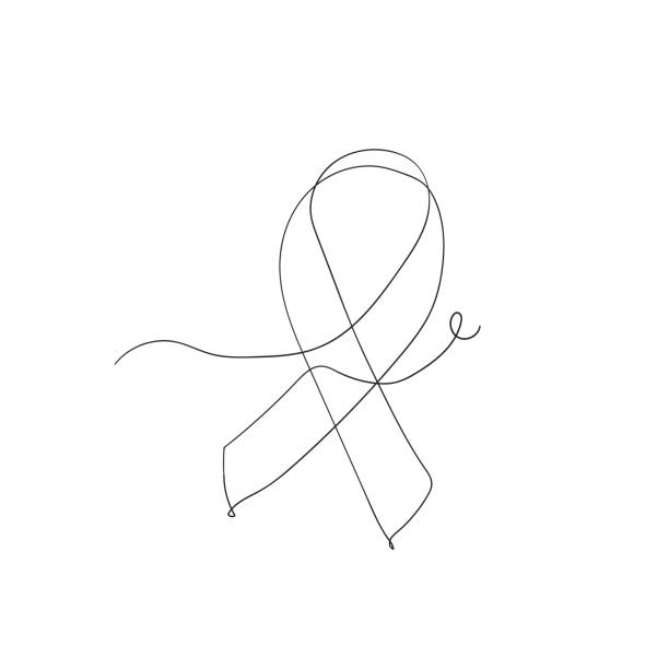 1,000+ Cancer Ribbon Outline Stock Illustrations, Royalty-Free