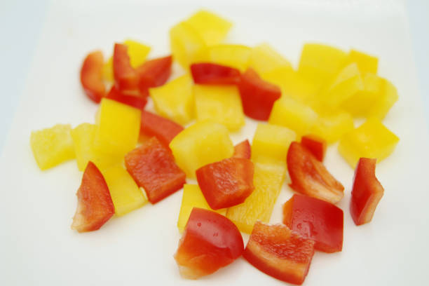 istock Paprika cut into pieces and cooked 1351208613