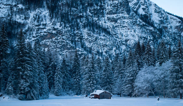 istock snowfall on the mountains at high altitude 1351213405