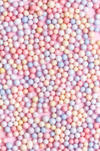istock Background of pastel colored balls. Abstract background 1351218520