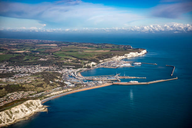 도버 앤도버 하버 - white cliffs of dover dover england kent southeast england 뉴스 사진 이미지