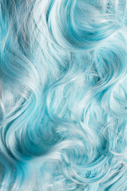 istock Pastel blue hair closeup 1351223512