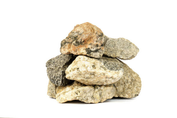 istock pile of granite gray stone isolated on white 1351225267