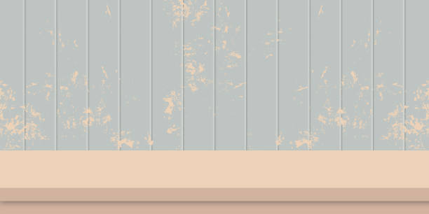 istock Abstract art wooden background with wood table, Perspective wall room for interior backdrop. 1351226306